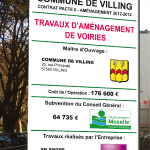 PANNEAU CHANTIER MOD2 150X150 | Imprimcom'est Signalétique Florange 13