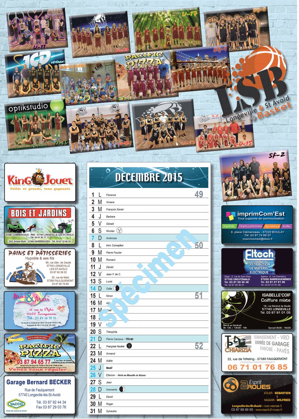 PHOTO CALENDRIER AU PIF | Imprimcom'est Imprimerie Yutz 3